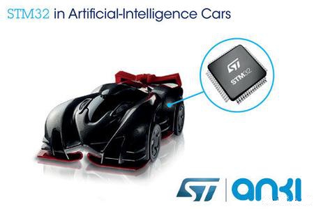 ST微控制器驱动Anki Drive人工智能赛车