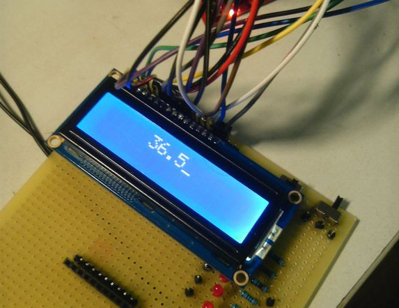 利用MSP430设计的带显示屏温度传感器