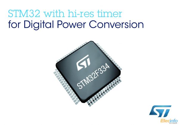 ST新闻稿8月6日 图片——意法半导体(ST)推出STM32数控电源微控制器，让云端应用设计变得更节能环保