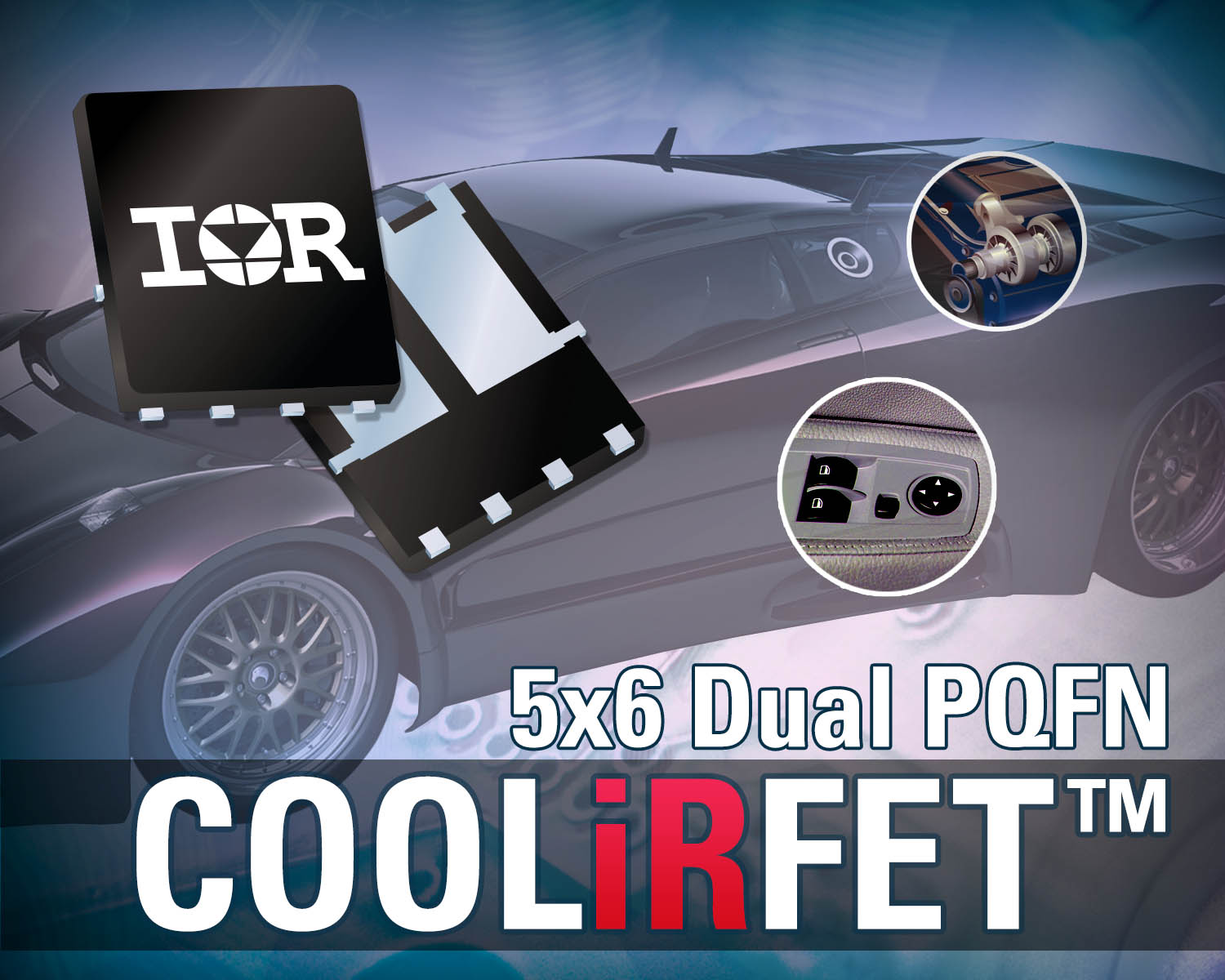 IR推出车用40V双PQFN COOLiRFET